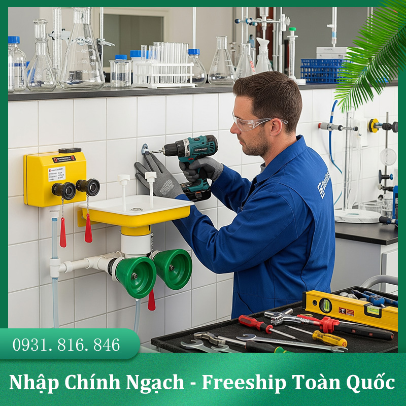 Lap dat bon rua mat khan cap gan tuong